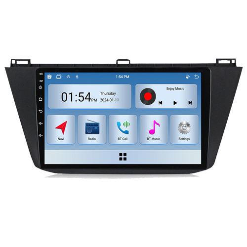 Autoradio RoverOne® Bluetooth CarPlay 2 Din 6Go RAM 128Go ROM pour Volkswagen Tiguan 2 Mk 2016-2022