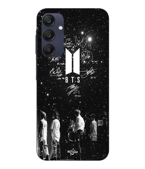 Funda Para Samsung galaxy A25 Bts firma noche estrellada Maniacase
