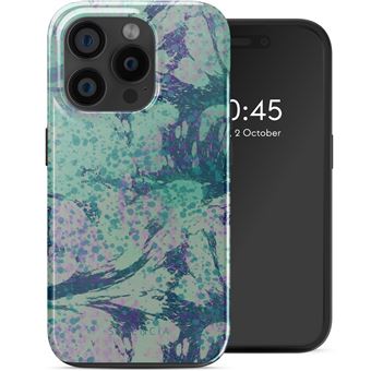 Coque pour iPhone 15 Pro Plastique Fresh Paint Vert Selencia - 1