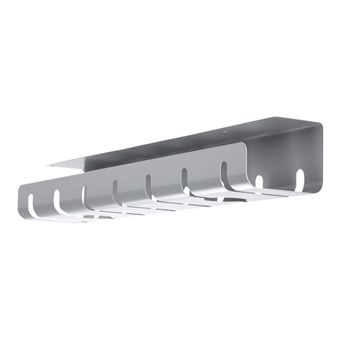 Roline - Guide pour câbles - montable sous bureau - argent (pack de 2) - 1