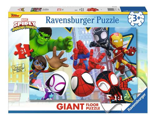 Puzzle Giant 24 Pieces - Une Equipe Fantastique - Spidey
