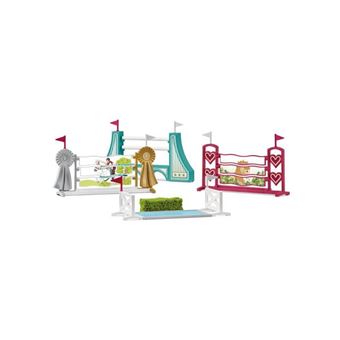 Schleich Horse Club - Accessoires Chariot Porte-Selle & Brides - Kit 5 Pièces Dès 5 Ans - Parfait Pour Le Van à Chevaux