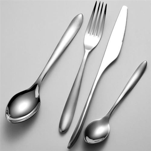 Ménagère Asta Alessi / 24 couverts - 6 personnes - Métal - Métal | Made In Design Ménagère Asta Alessi / 24 couverts - 6 personnes - Métal - Métal | Made In Design