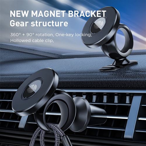 SUPPORT TELEPHONE VOITURE MAGNETIQUE ADHESIF
