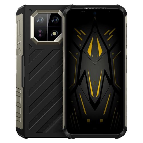 Smartphone 8GB+128GB IP68 IP69K 6.58 Pouces Android 13 MediaTek Helio G96 4G NFC Noir YONIS