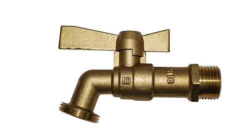 Non Communiqué Boutté R15p Robinet De Jardin Laiton 1/4 Tour Manette Papillon 15X21-Nez 20X27, Or
