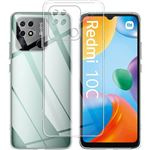 Coque De Protection Xiaomi Redmi 10C - Kit Avec étui Silicone Renforcé Et Verre Trempé - Marque Little Boutik