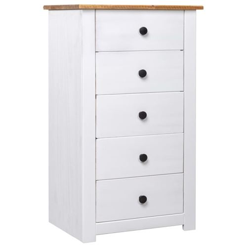 VIDAXL - Buffet - Panama - Pin - Blanc - 46x40x89 cm - Image 3