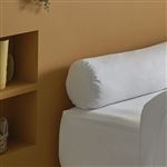 Traversin Vancouver 140 cm - 100% Polyester - Blanc