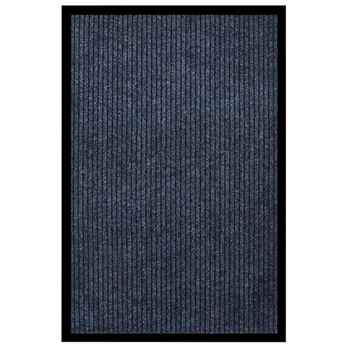 Vidaxl - Paillasson ray&eacute; Bleu 80x120 cm Bleu