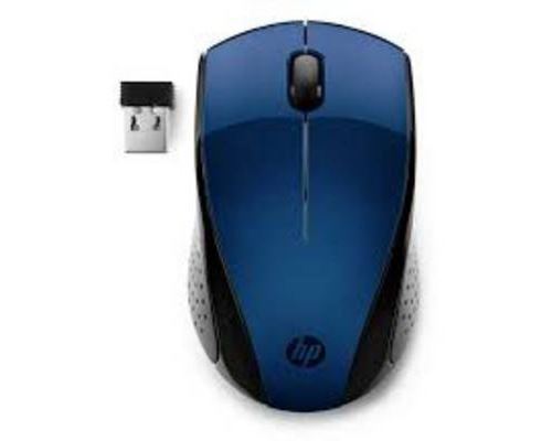 HP 220 - Muis - 3 knoppen - draadloos - 2.4 GHz - USB draadloze ontvanger - blauw - CTO - voor OMEN by HP Laptop 16; Victus 15L by HP; Laptop 15; Pavilion 27, TP01