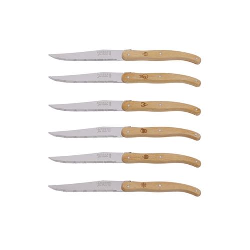 Jean Dubost Coffret De 6 Couteaux À Steak - L0060015d80175 - Image 3