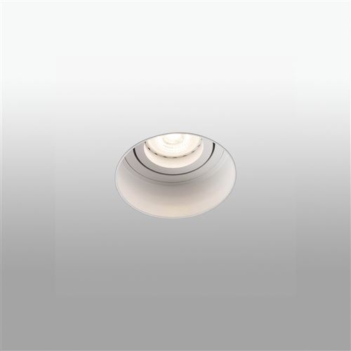Faro Hyde - Downlight encastré rond inclinable blanc Trimless, GU10