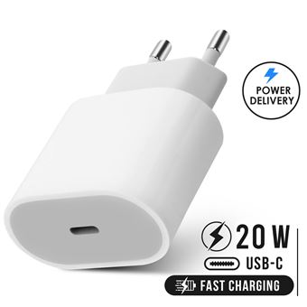 Chargeur rapide 20w + cable usb-c lightning pour iphone se 2020 -  visiodirect - Chargeur pour téléphone mobile - Achat & prix