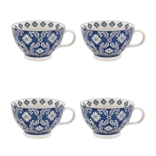 Coffret de 4 déjeuners Almada 32 cl grès 12 cm table passion - Image 4