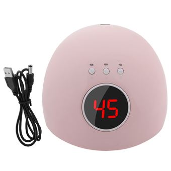 Lampe UV avec écran LCD pour ongles 24W Rose - 1