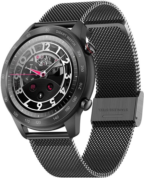 Montre Connectée Chronus MX5 Appel IP68 Étanche-Noir-Chronus