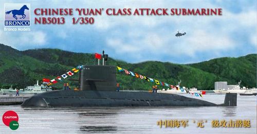 Chinese'Yuan'Class Attack Submarine - 1:350E - Bronco Models