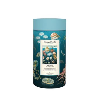 Puzzle LetterBox Cavallini Méduses 1000 pièces 50 x 70 cm