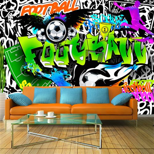 Papier peint - Graffiti de football 98x70 -