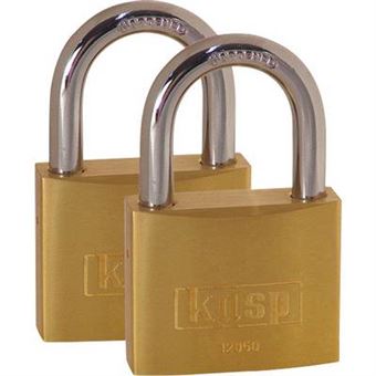 Cadenas Kasp K12050D2 or-jaune avec serrure à clé - 1