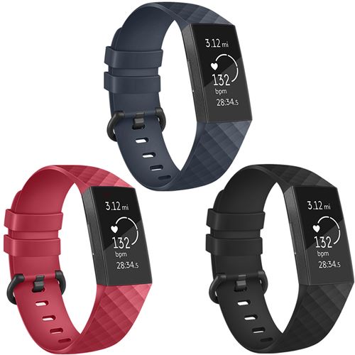 Bracelet Fitbit Charge 4 / 3 iMOSHION® Multipack bracelet silicone
