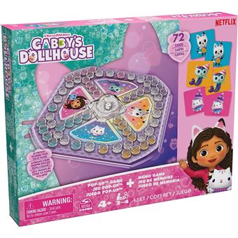 Ravensburger Grand Memory Gabby's Dollhouse - 64 Cartes - Jeu Observation & Mémorisation Dès 3 Ans