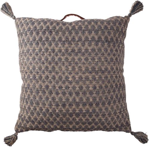 Coussin de sol en coton brodé 70 x 70 cm delia