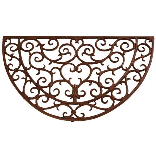 Esschert Design - Paillasson demi-rond en fonte ajouré 69 cm