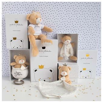Ours Petit Roi - Pantin Avec Mouchoir Doudou et Compagnie Doudou et Compagnie - Paris