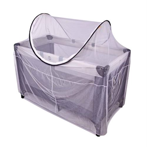 DERYAN Lit de camping avec moustiquaire 120x60x100 cm Blanc