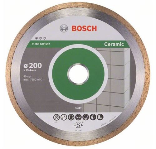 Disque à Tronçonner Diamanté Standard For Ceramic D. 200 X 25,4 Mm Bosch
