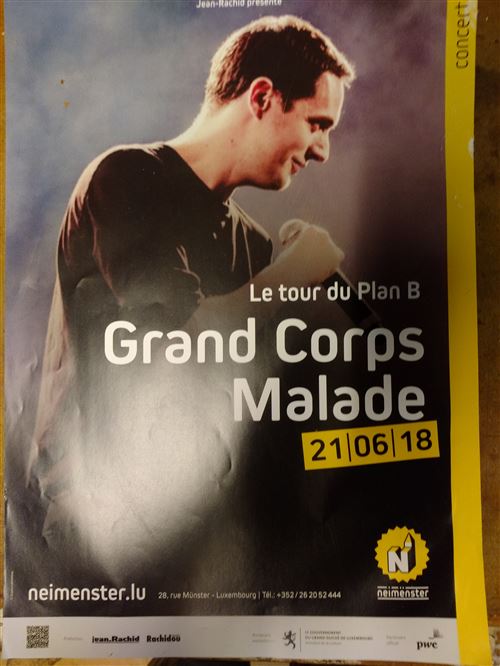 Grand Corps Malade - Le Tour du plan B - AFFICHE
