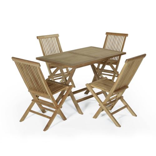 26 Sur Salon De Jardin Teck Ecograde Makassar 4 Chaises