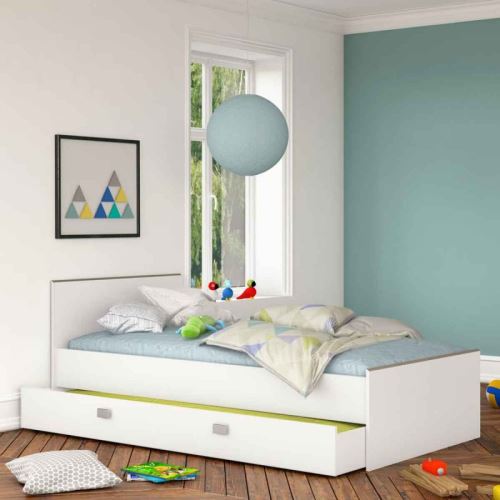 Paris Prix - Lit Enfant kuzax 90x200cm Blanc