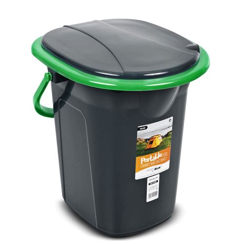 Toilette touristique GreenBlue GB320BG 19L noir et vert