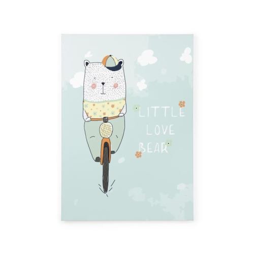 TANUKI Toile tendue Little love Bear - 70x50 cm