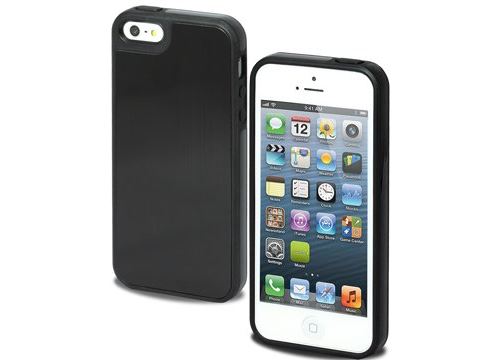 Coque bumper en aluminium brossé noir pour iPhone 5