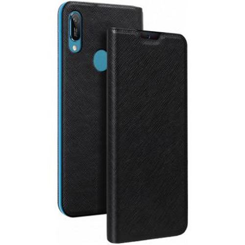 Bigben Connected folio case - Flip cover voor mobiele telefoon - synthetisch - zwart - voor Huawei Y6s