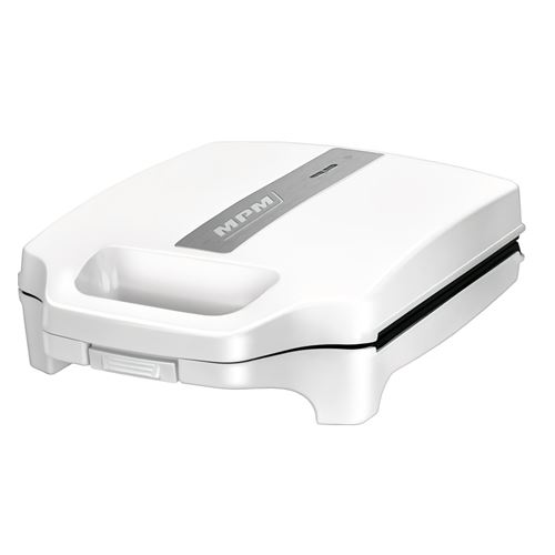 Appareil &eacute;lectrique pour 4 sandwiches, plaques triangulaires anti-adh&eacute;sives 1600W MPM MOP-35 Blanco