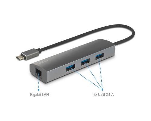 Renkforce RF-3374952 Network adapter/hub USB C® 1 GBit/s USB 3.2 1...