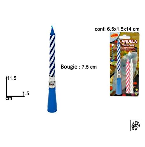 Bougie D'Anniversaire Musical Rechargeable