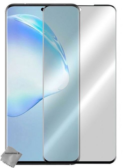 Film De Protection Verre Trempe Incurve Integral Samsung Galaxy S20 Ultra - Noir - Htdmobiles
