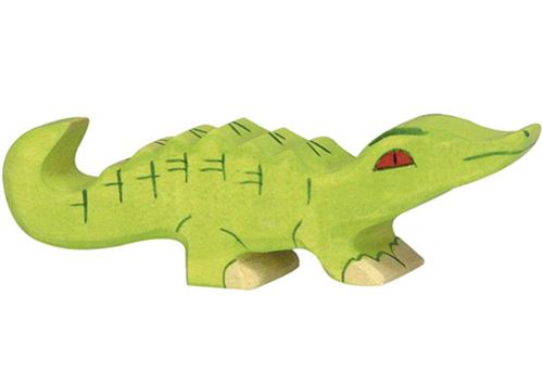 Holztiger Figurine En Bois Crocodile Bébé