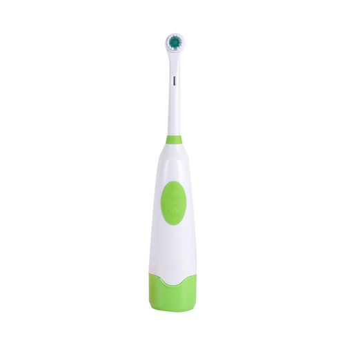 Brosse à dent électrique rotative avec 1 têtes de brosse à dent Vert
