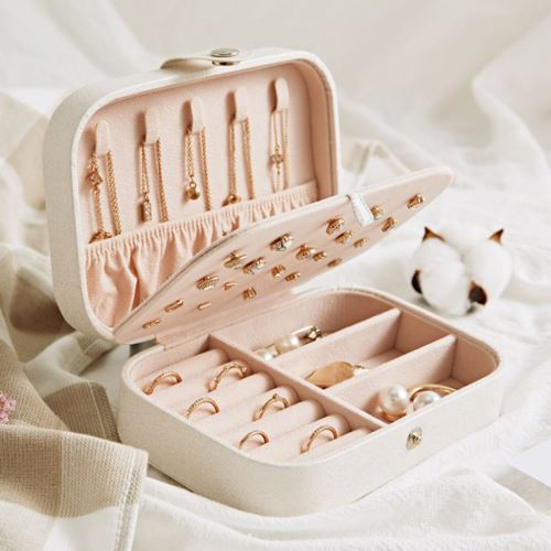 Boucle d'oreille Affichage Bijoux Bague Boîte de rangement Organisateur Case Flanelle Plateau Porte-cadeau Kiliaadk673