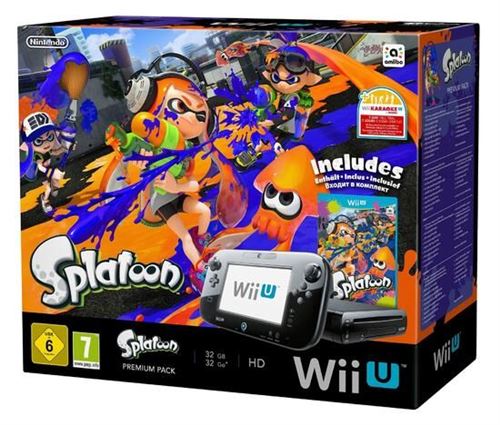 Pack Premium Nintendo Console Wii U + Splatoon