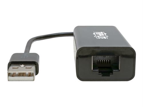 Tripp Lite USB 2.0 Hi-Speed to Gigabit Ethernet NIC Network Adapter White 10/100 Mbps - adaptateur réseau