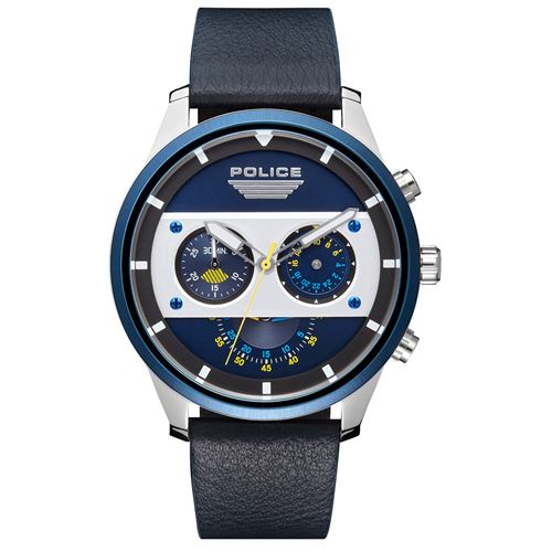 Police PL15411JSTBL.03, Quartz, 49mm, 5ATM