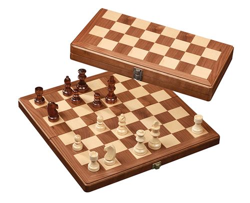 Jeu d'échecs philos en bois (38x38cm)